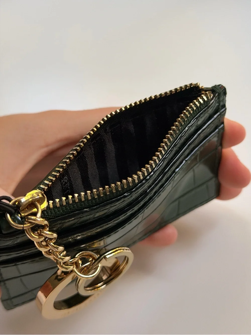 Victoria's Secret Croc-Embossed Cardholder